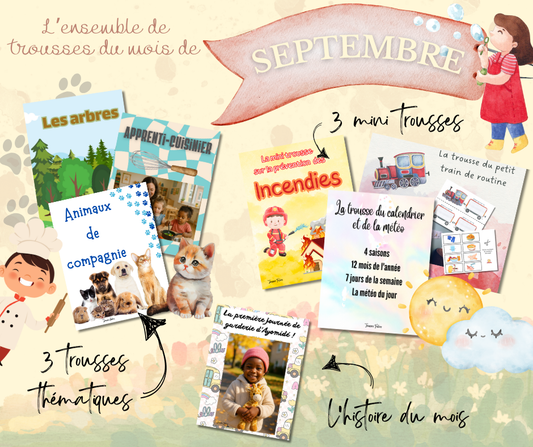 L'ensemble de trousses du mois de SEPTEMBRE