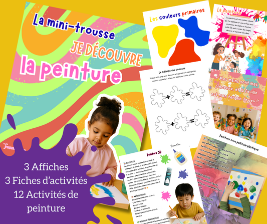 Mini trousse Je découvre la peinture - 21 pages
