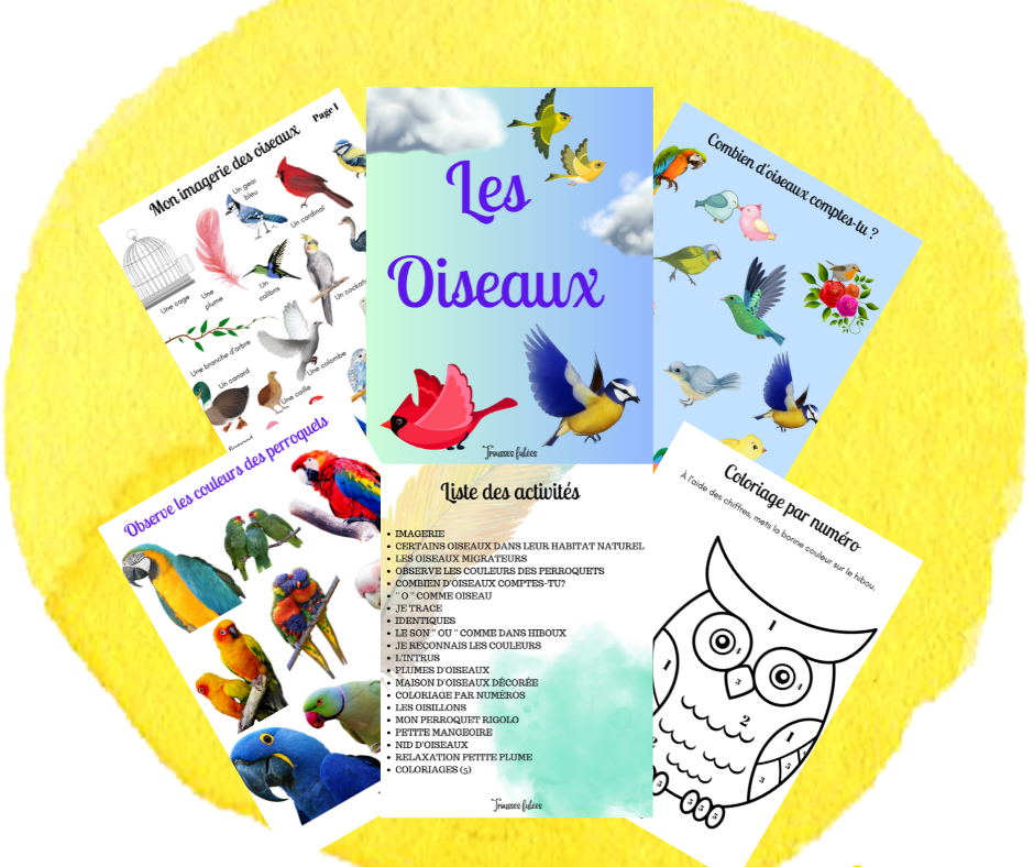 Les oiseaux - 30 pages