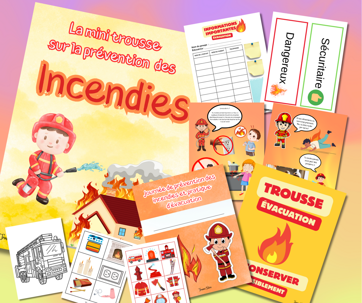 Trio Sécurité - Promotion - Trousses éducatives pour la petite enfance