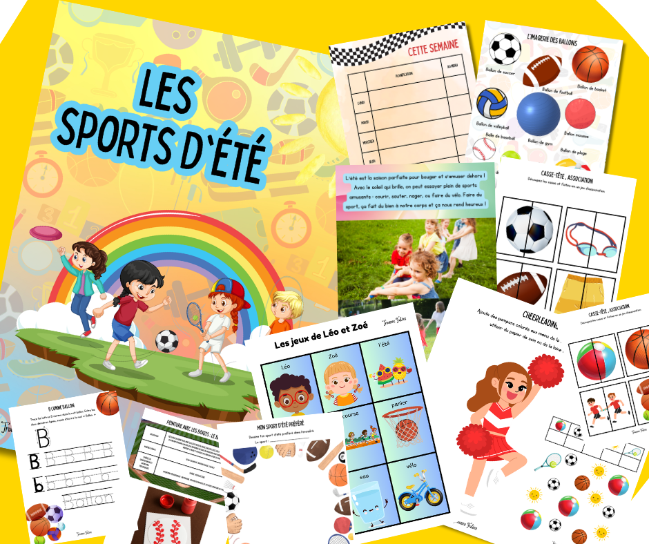 Les sports d'été - 40 pages