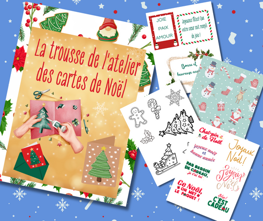 Mini trousse - L'atelier des cartes de Noël - 65 pages