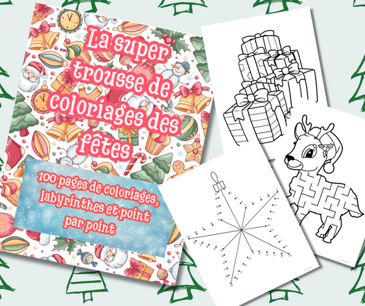 La super trousse de coloriages des fêtes - 101 pages