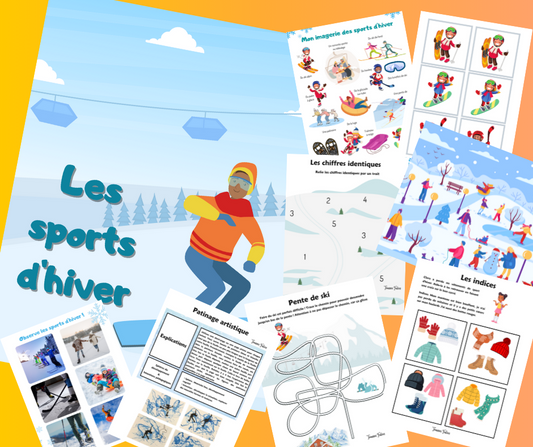 Les sports d'hiver - 30 pages