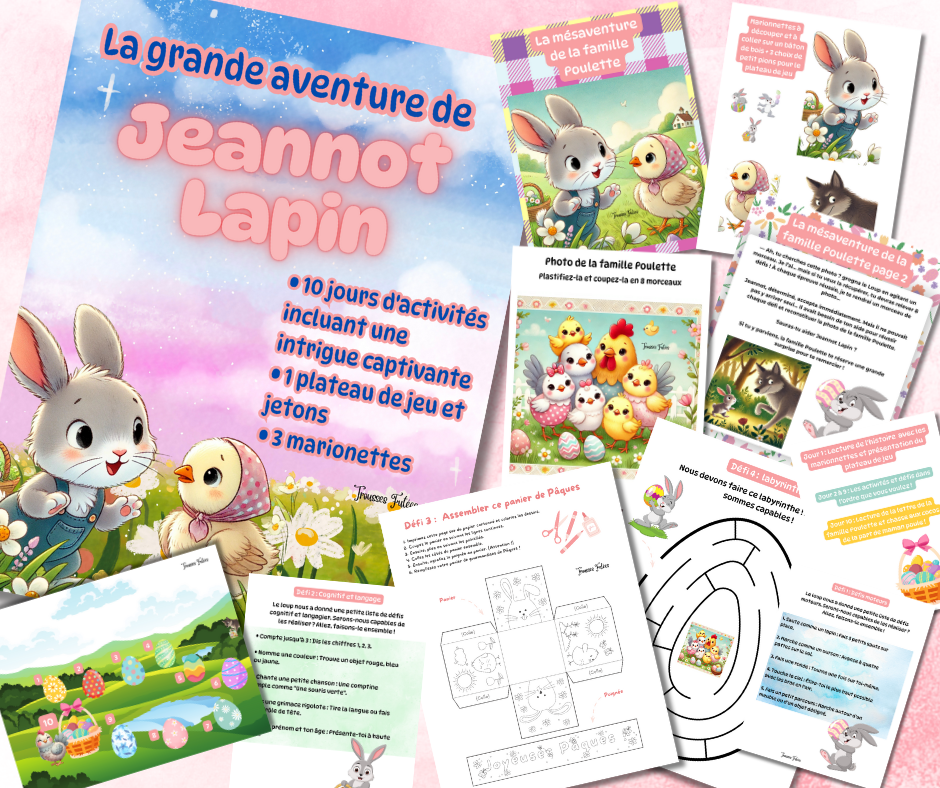 Trio Trousses Éducatives Pâques PDF – Activités Préscolaire & Maternelle – Promotion 50 %