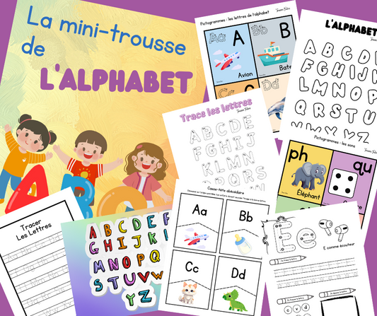 Mini trousse  L'alphabet - 52 pages