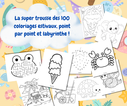 Super trousse des 100 coloriages d'été