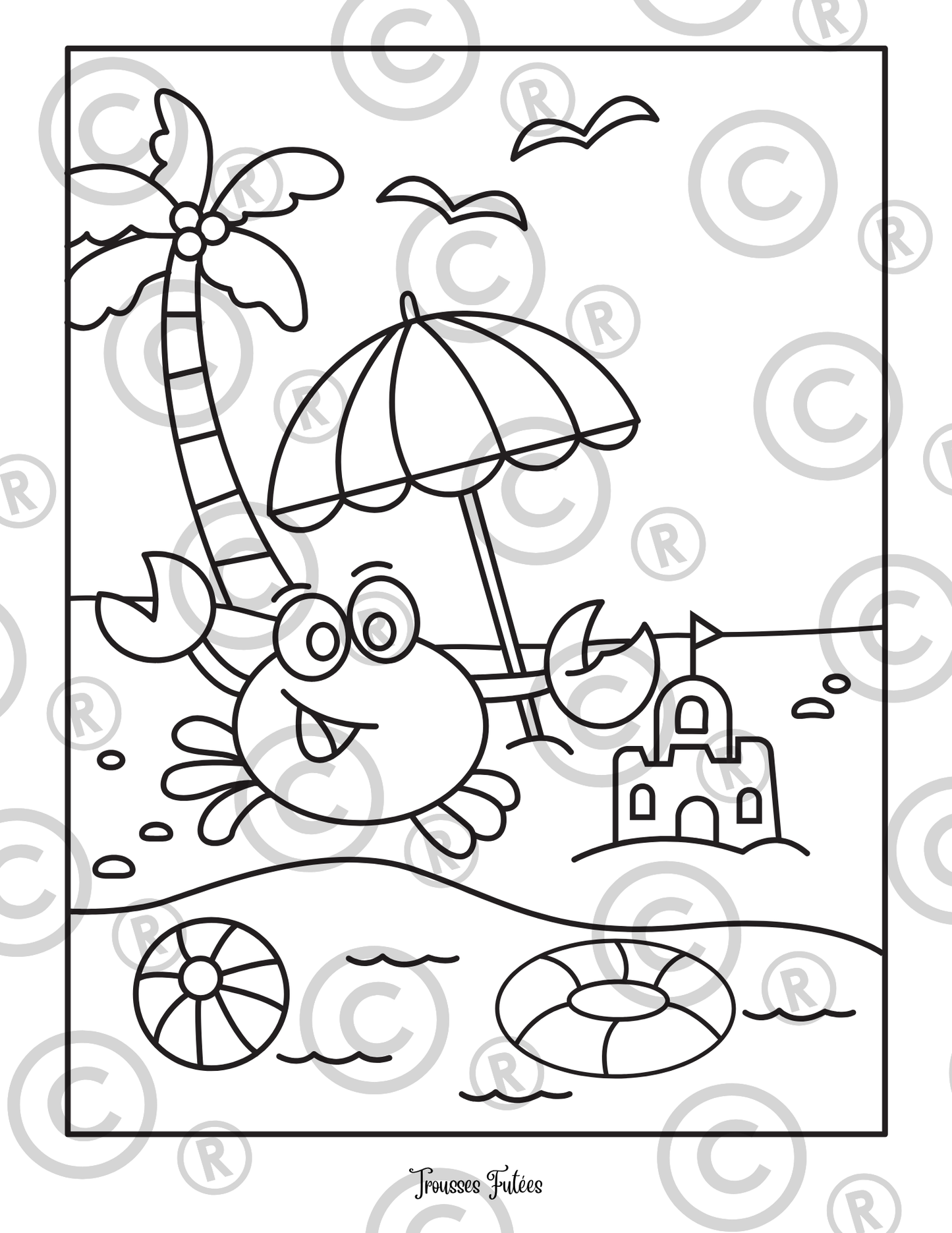 Super trousse des 100 coloriages d'été