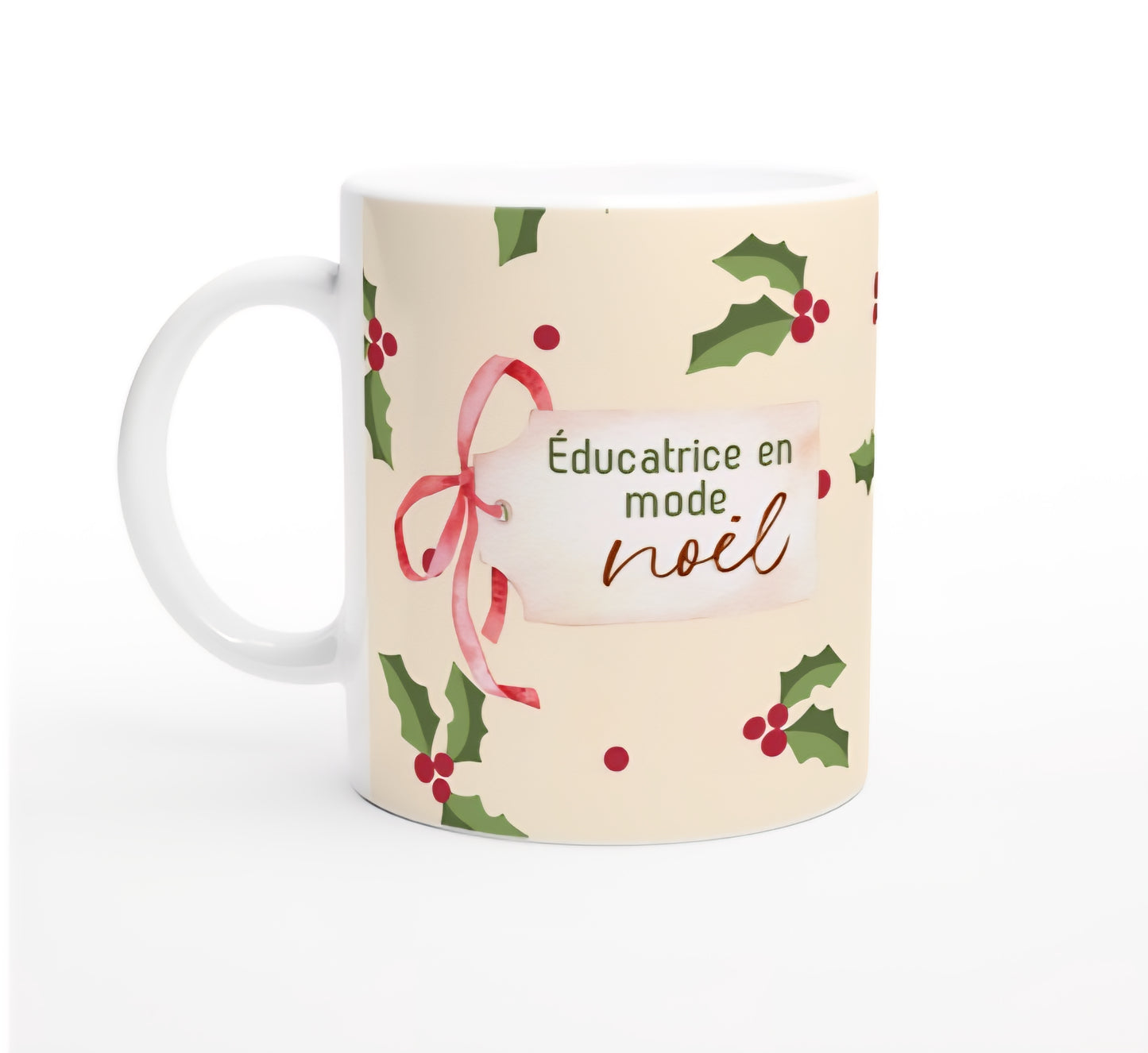 Tasse - Maman, éducatrice, enseignante en mode Noël - Modèle 2