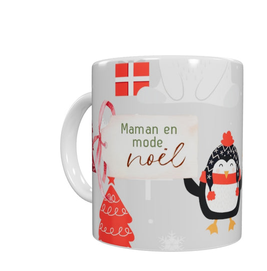 Tasse - Maman, éducatrice, enseignante en mode Noël - Modèle 4