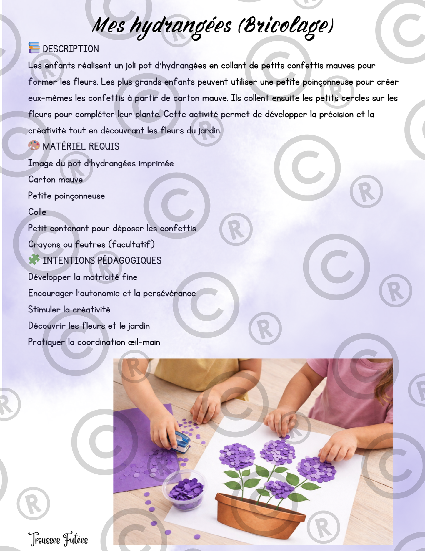 Trousse éducative Les fleurs  - PDF - Activités préscolaire-maternelle