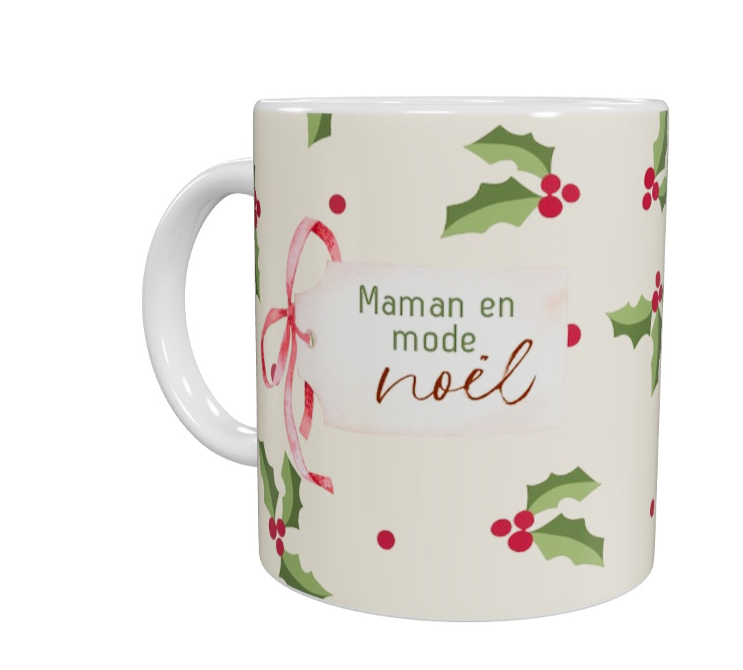 Tasse - Maman, éducatrice, enseignante en mode Noël - Modèle 2