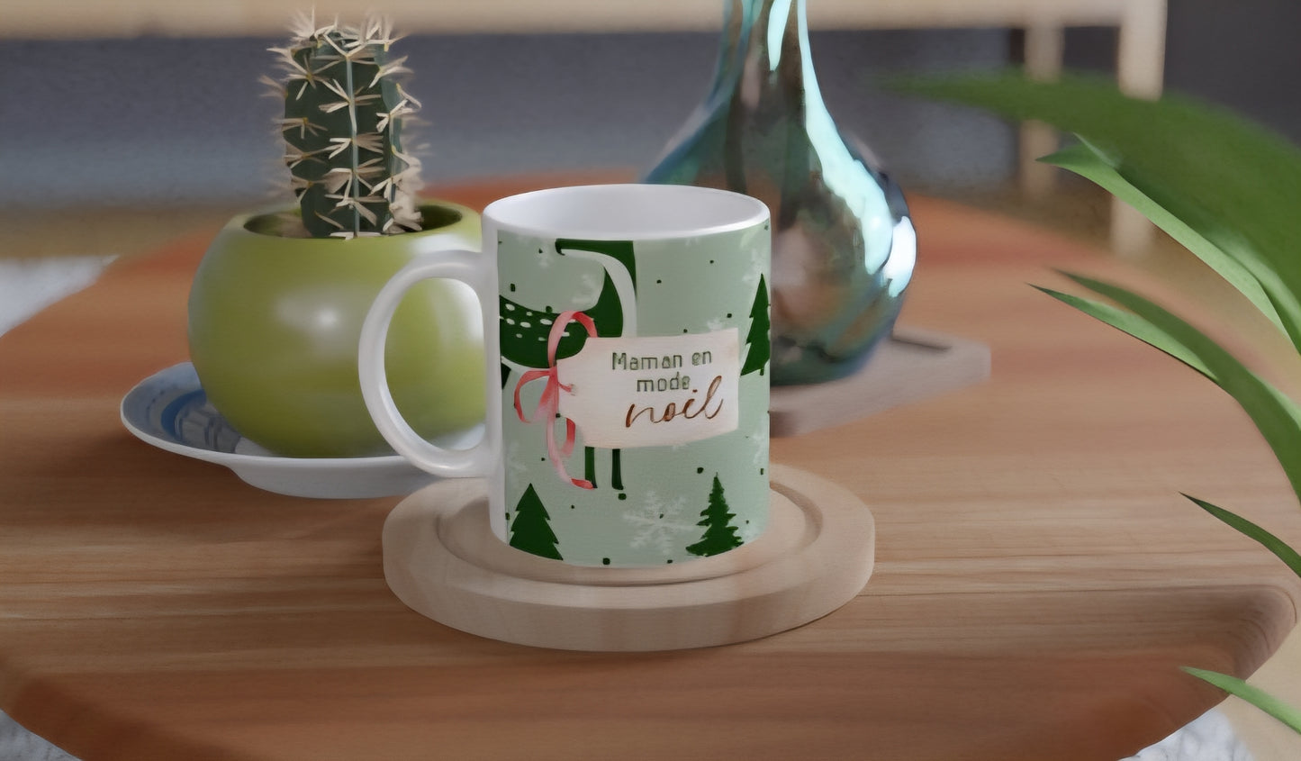 Tasse - Maman, éducatrice, enseignante en mode Noël - Modèle 3