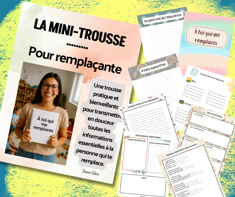 Trio de la rentrée - pour l'éducatrice