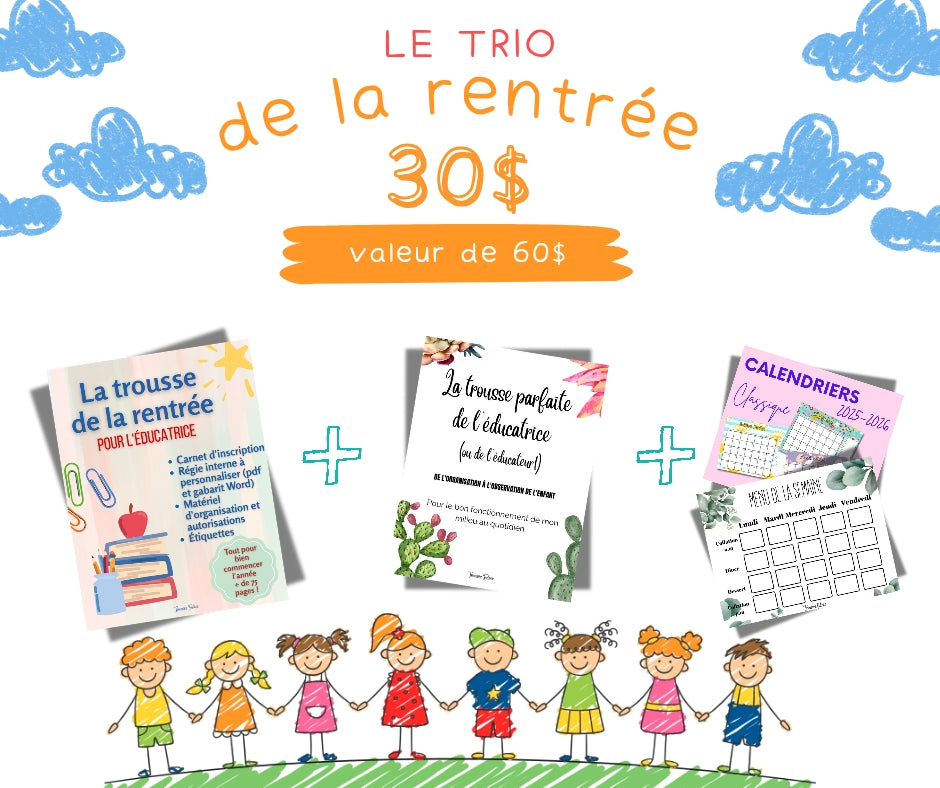 le TRIO de la RENTRÉE