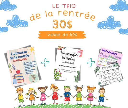 le TRIO de la RENTRÉE