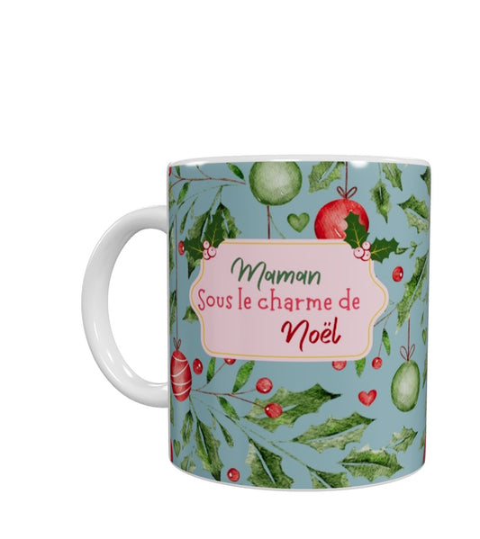 Tasse - Maman, éducatrice, enseignante sous le charme de Noël - Modèle 2