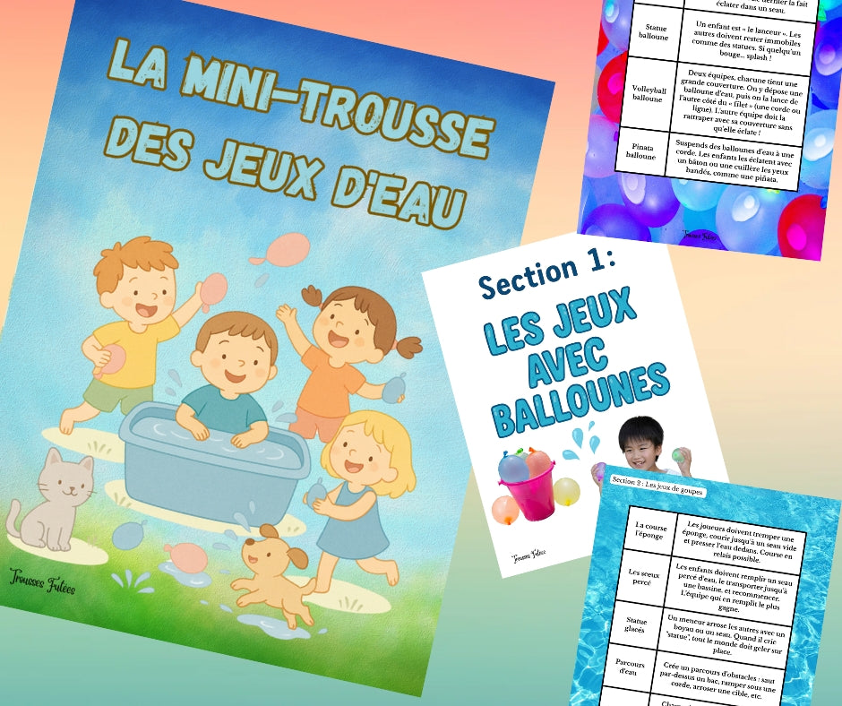Mini-trousse des jeux d'eau
